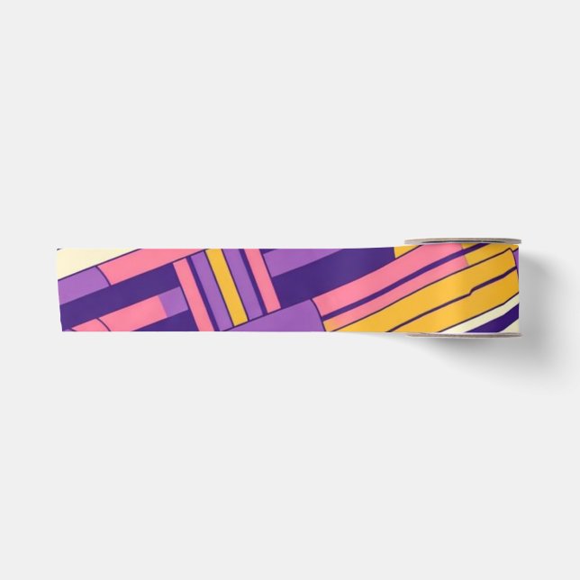 Coole, farbenfrohe Retro-Design der 80er/90er Satinband (Vorderseite)