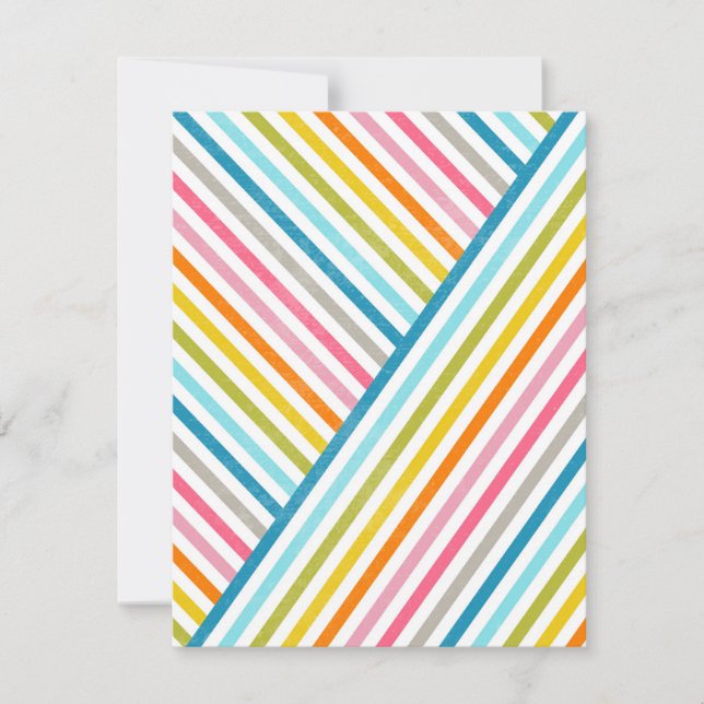 Coole, farbenfrohe Trendfarben über Streifen hinwe (Vorderseite)