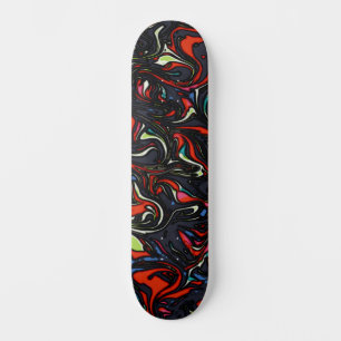 Coole Farbenfrohe Urban Abstrakt Street Art Inspir Skateboard