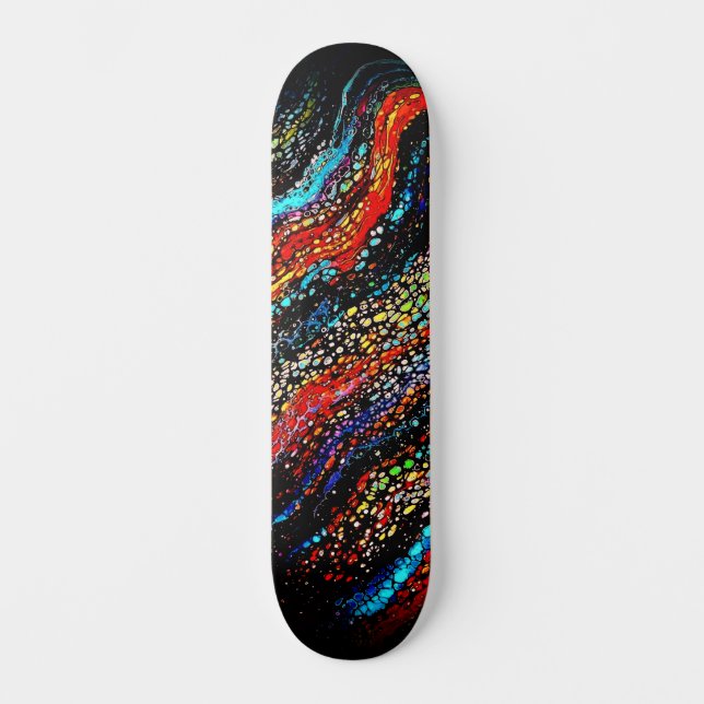 Coole Farbenfrohe Urban Abstrakt Street Art Inspir Skateboard (Vorderseite)