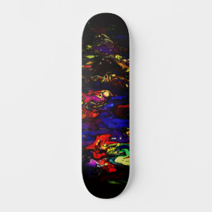Coole Farbenfrohe Urban Abstrakt Street Art Inspir Skateboard