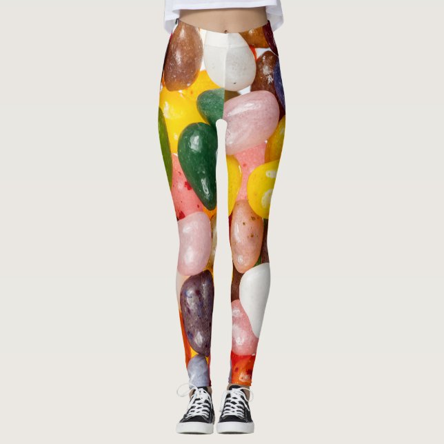 Coole, farbige Osterbohnen Leggings (Vorderseite)