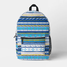 Coole Farbige Tribal Boho Stil Druckausschnitt Näh Bedruckter Rucksack