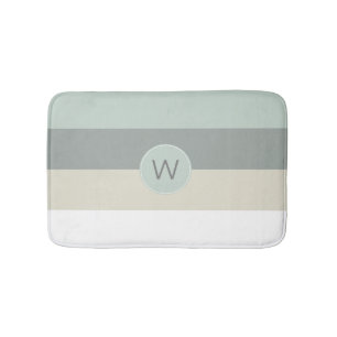 Coole Farbstreifen Minimalistische Streifen mit Mo Badematte
