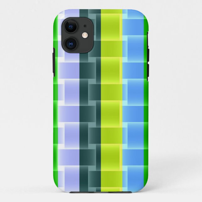 Coole Farbstreifen, modernes Design Case-Mate iPhone Hülle (Rückseite)