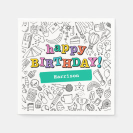 Coole Färbung anpassbarer Servietten