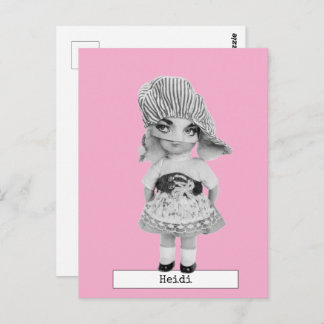 Coole Fashion Doll Postkarte