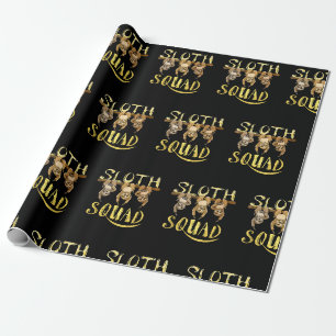 Coole Faultier-Gruppe – Lustiges Design für Liebha Geschenkpapier