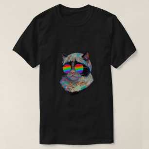 Coole fette Katze (Gemälde #1 / Schwarz) T-Shirt