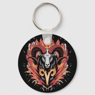 Coole Feuerränder Zodiac Astology Design Schlüsselanhänger