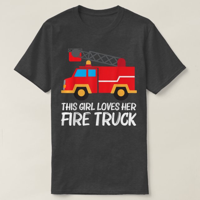 Coole Feuerwehrkunst für Mädchen Kids Feuerwehraut T-Shirt (Design vorne)