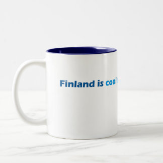 Coole Finnland-Tasse Zweifarbige Tasse