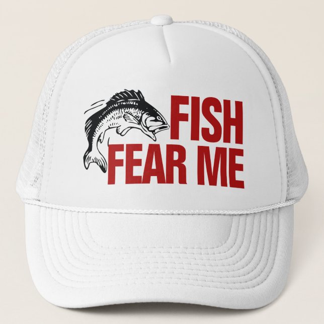 Coole Fische Angst Me Fishing Trucker Hat Truckerkappe (Vorderseite)