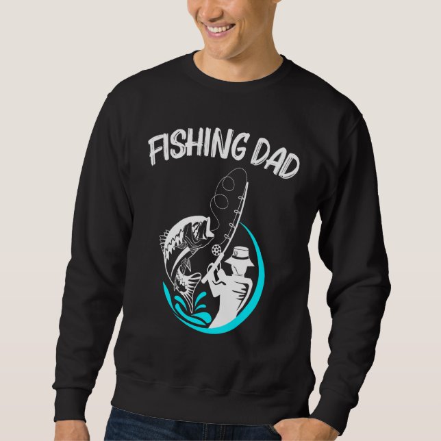 Coole Fischerei Art für Männer Vater Fischfang Hoo Sweatshirt (Vorderseite)