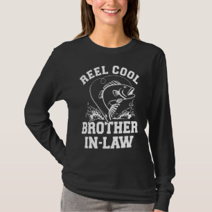 Coole Fischerei Bruder im Gesetz von Schwester La T-Shirt