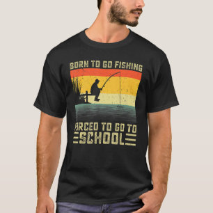 Coole Fischerei, geboren um zu angeln, Bassfisch F T-Shirt