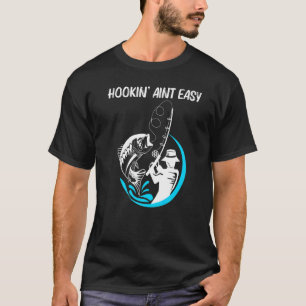 Coole Fischerei Kunst für Männer Fischfang Hook T-Shirt
