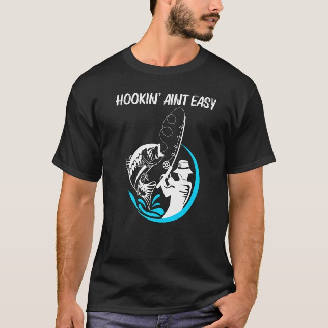 Coole Fischerei Kunst für Männer Fischfang Hook T-Shirt (Vorderseite)