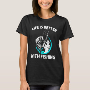 Coole Fischerei-Kunst für Männer Frauen Fischer An T-Shirt