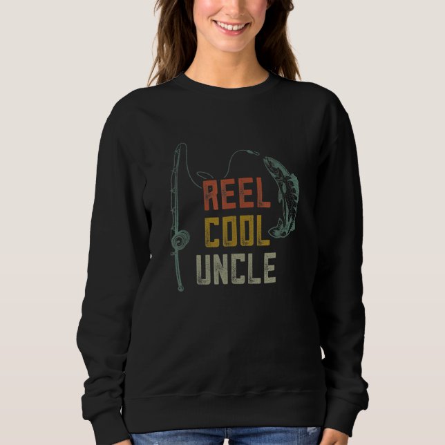 Coole Fischfang Vatertagsfischer Sweatshirt (Vorderseite)