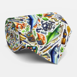 Coole Fischliebhaber Krawatte