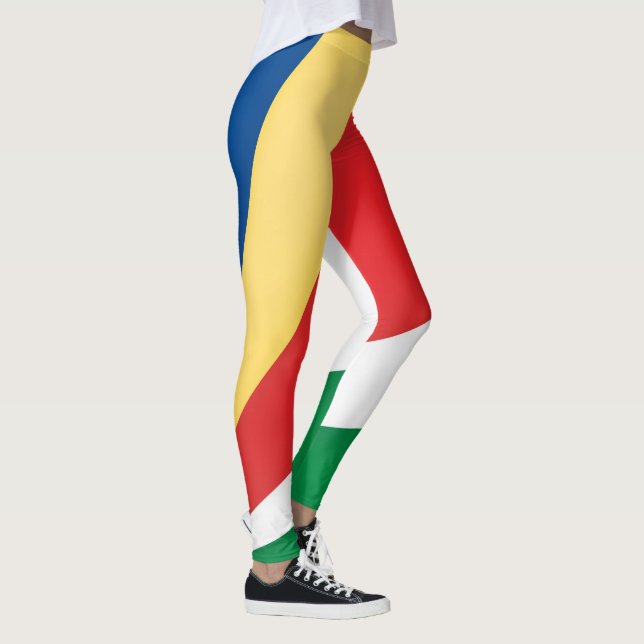 Coole Flagge der Seychellen Leggings (Rechts)