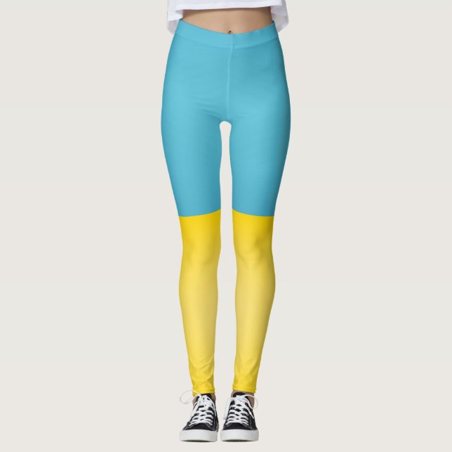 Coole Flagge der Ukraine Leggings (Vorderseite)