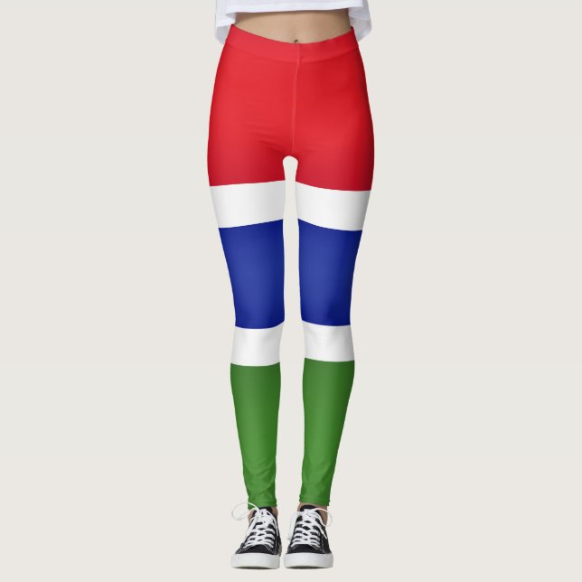 Coole Flagge Gambias Leggings (Vorderseite)