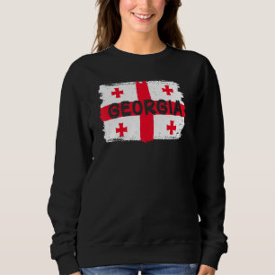 Coole Flagge Georgiens Sweatshirt