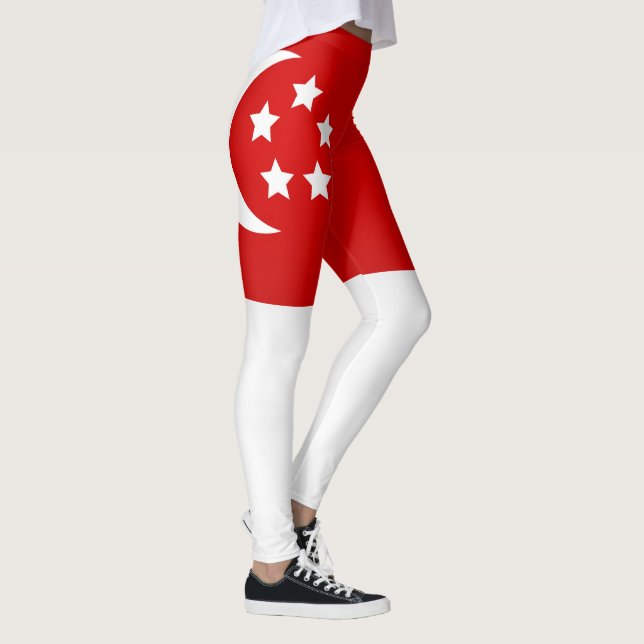 Coole Flagge Singapurs Leggings (Rechts)