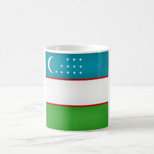 Coole Flagge Usbekistans Kaffeetasse