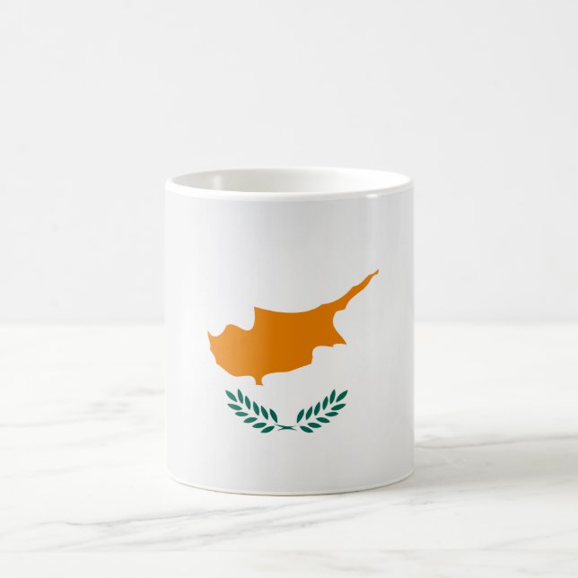 Coole Flagge Zypern Kaffeetasse (Mittel)