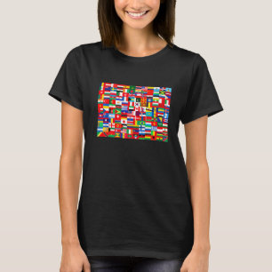 Coole Flaggen des Weltbildes T-Shirt