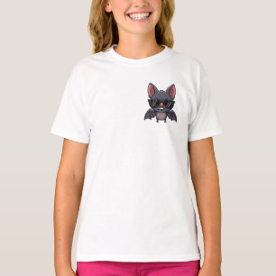 Coole Fledermaus mit Sonnenbrille Kinder T-Shirt
