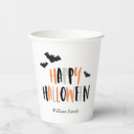 Coole Fledermäuse Halloween-Party Paper Cup Pappbecher
