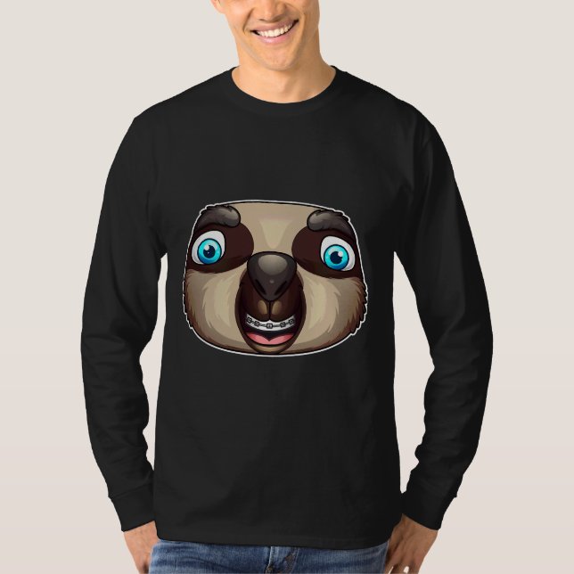 Coole Fliege mit Zahnspange lustig T-Shirt (Vorderseite)