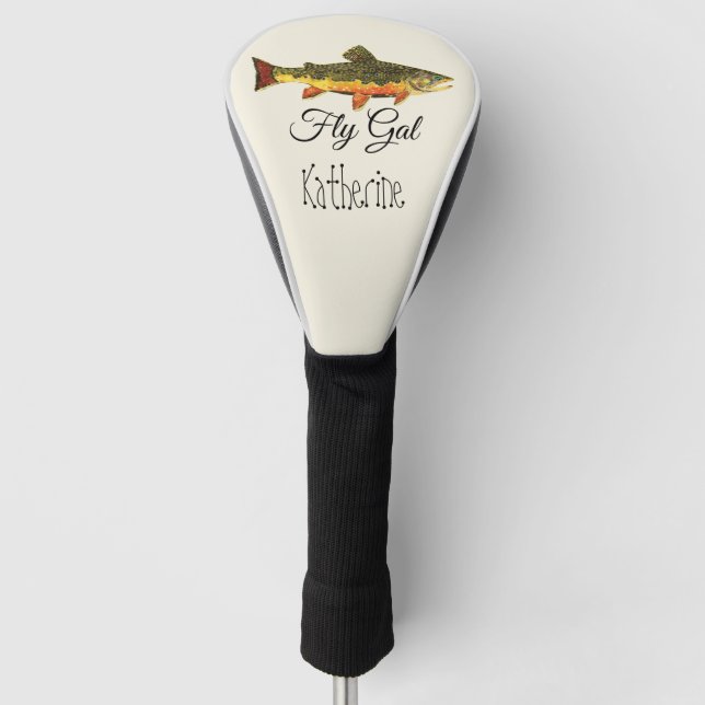 Coole Fliegenfanganerin  Golf Headcover (Vorderseite)