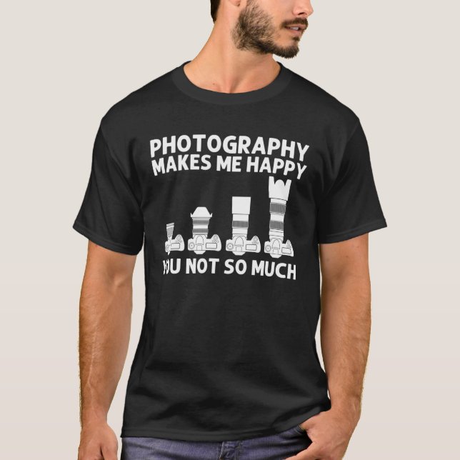 Coole Fotografie - Kunst für Männer Fotografen VI T-Shirt (Vorderseite)