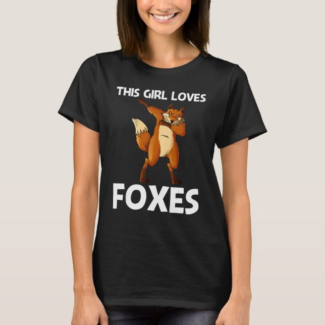 Coole Fox für Mädchen Mama Allesfressende Säugetie T-Shirt (Vorderseite)
