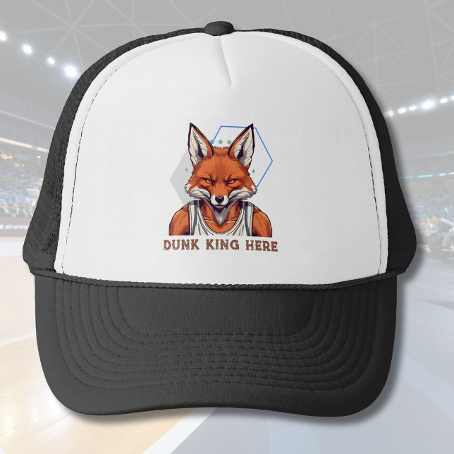 Coole Fox-Geschenke für Basketball-Liebhaber Coach Truckerkappe (Cool Fox Gifts for Basketball Lovers Coach Fans)