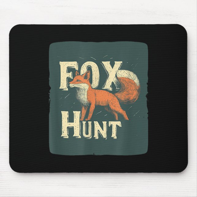 Coole Foxenjagdkostüme für Erwachsene und Kinder Mousepad (Vorne)