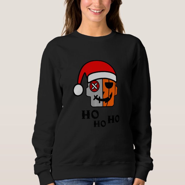 Coole Frankenstein-Illustration Grafikdesigns Sweatshirt (Vorderseite)