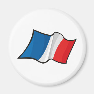 Coole Frankreich-Flagge Magnet