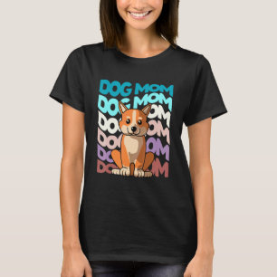 Coole Französische Bulldogge Hundemama Retro Vinta T-Shirt