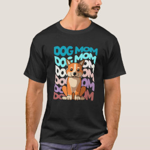 Coole Französische Bulldogge Hundemama Retro Vinta T-Shirt