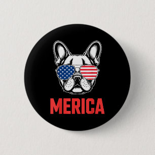 Coole französische Bulldogge Kunst für Männer Frau Button