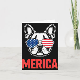 Coole französische Bulldogge Kunst für Männer Frau Karte