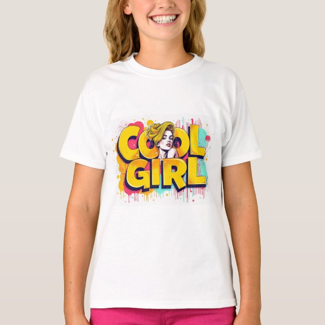 Coole Frau  T-Shirt (Vorderseite)