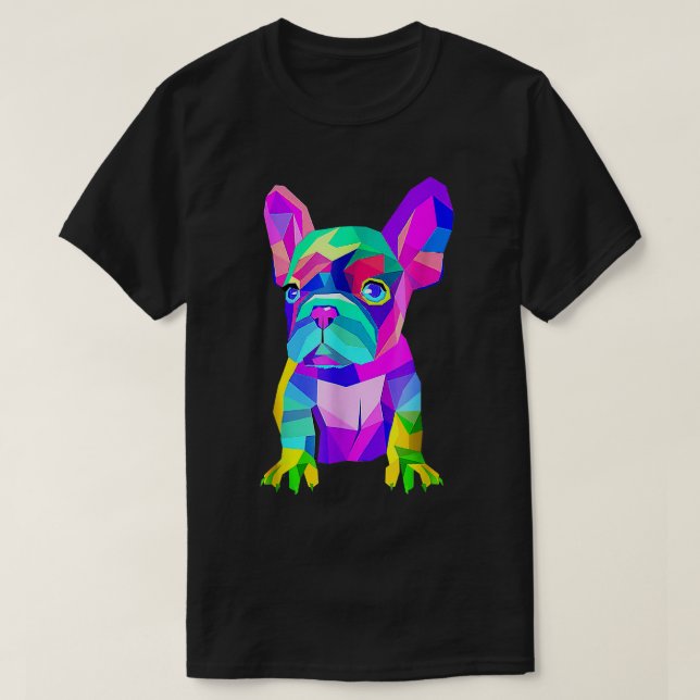 Coole French Bull dog Lover Vater Mama, Boy Girl F T-Shirt (Design vorne)