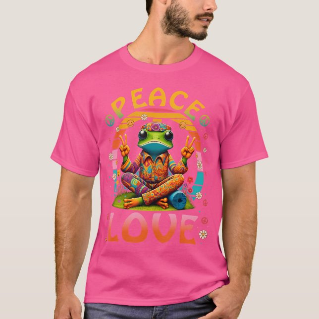 Coole Frosch-Gefärbte Krawatte T-Shirt (Vorderseite)
